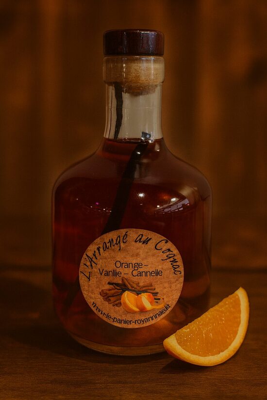 Cognac arrangé - Orange, Vanille, Cannelle 25° - 70cl